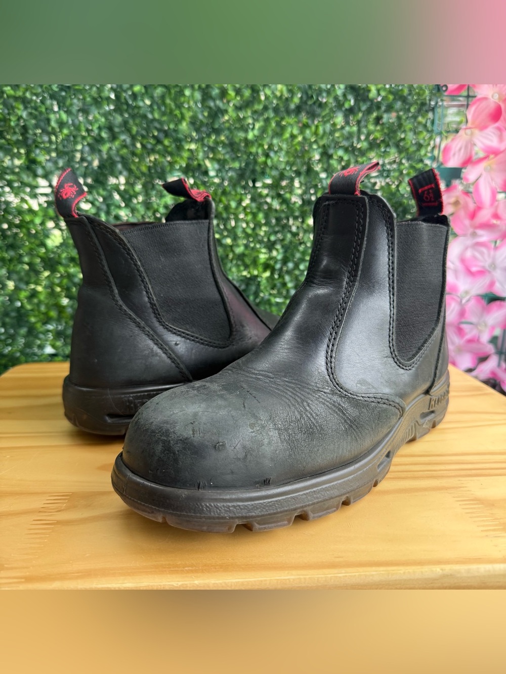 Redback Chelsea Work Boots Black Leather AU 6 US Men 7 Women 8.5 Australian
